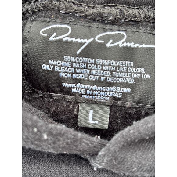 Virginity Rocks dannyduncan69 site official merch drop Large black hoodie 23x25 - Picture 3 of 4